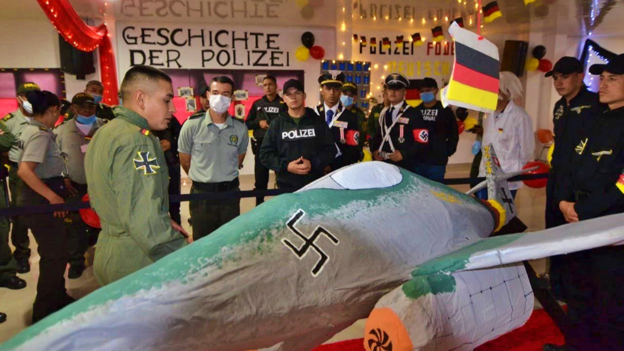 Polis okulunda skandal etkinlik: Öğrenciler Nazi kıyafetleri giydiler!