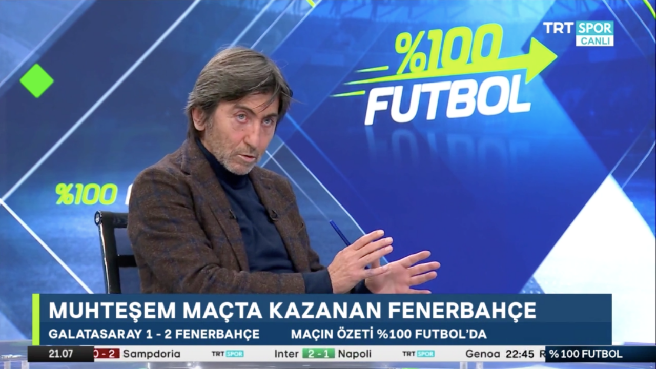 Rıdvan Dilmen: Fenerbahçe derbiyi kazanamasaydı Trabzonspor yüzde 95 şampiyon olur diyecektim