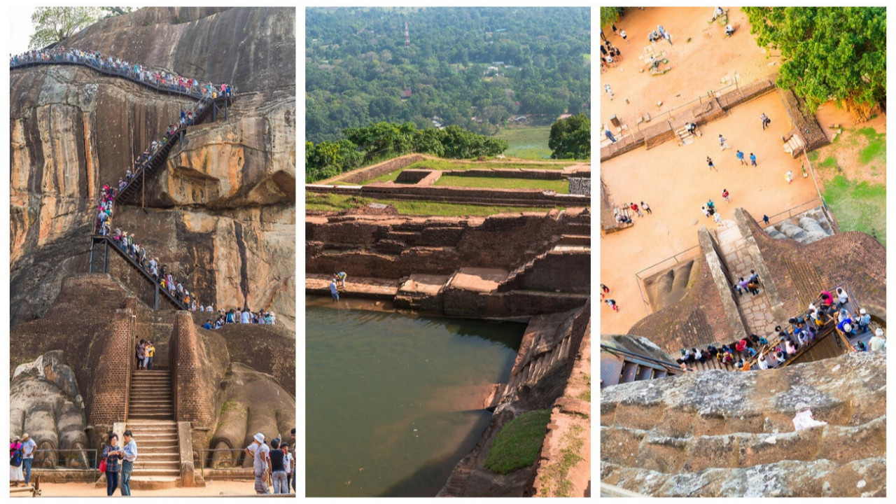 Sri Lanka'nın tarihi kaya kalesi Sigiriya görünümüyle büyülüyor