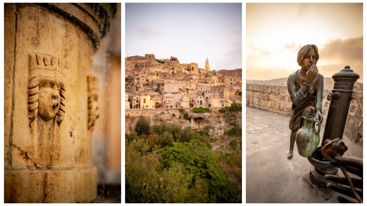 İtalya'nın en güzel kentleri arasında yer alan Matera tarihi ve mimarisiyle göz kamaştırıyor