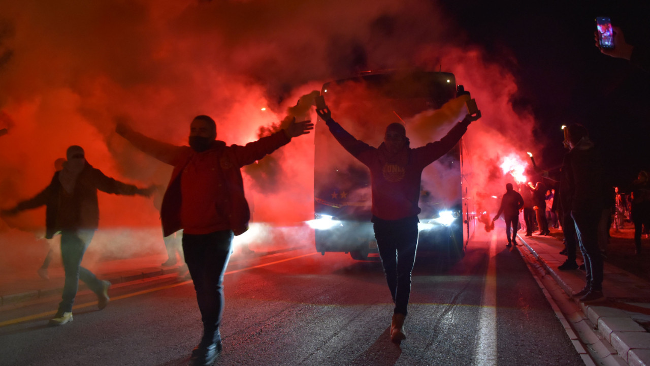 Galatasaray kafilesi Sivas'ta böyle karşılandı