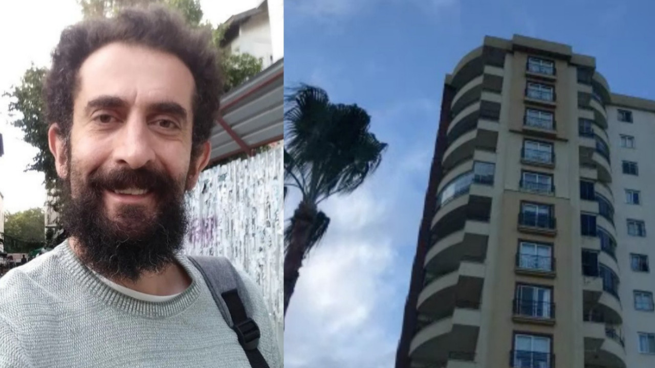 Oyuncu Ali Murat Altınmeşe'nin Mersin'de 11'inci katından düştüğü bina görüntülendi