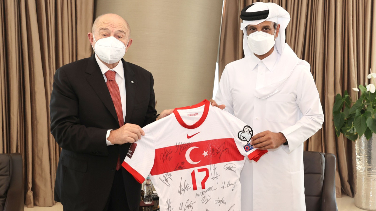 TFF Başkanı Nihat Özdemir'den Katar Futbol Federasyonu Başkanı Al Thani'ye ziyaret
