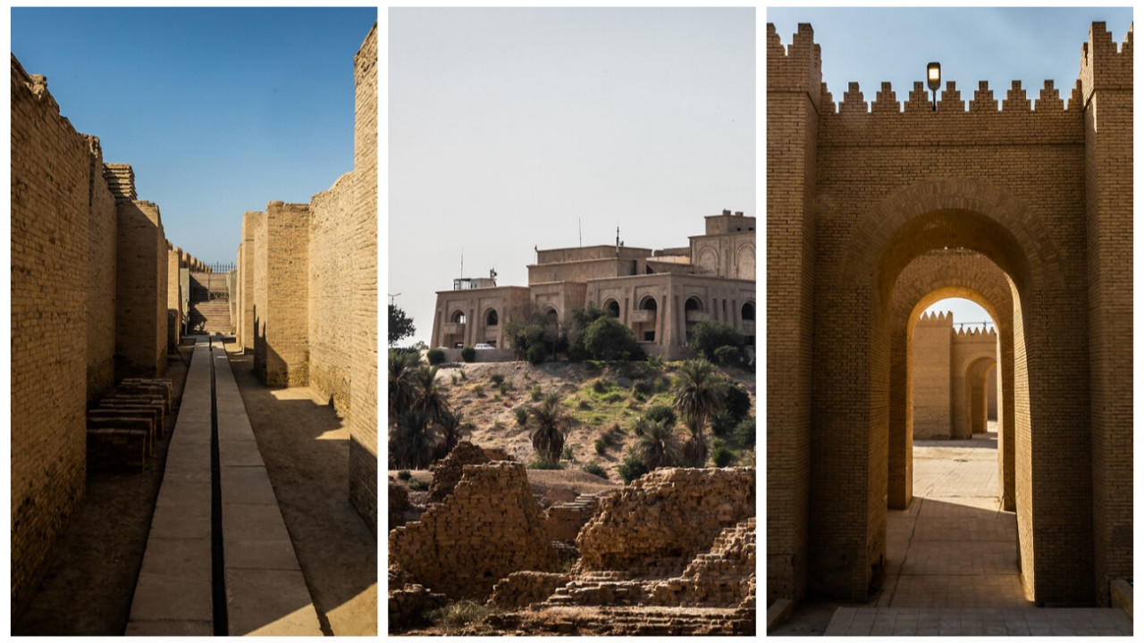 Irak'ın UNESCO Dünya Mirasları Listesi'ndeki Babil kenti güzelliğiyle hayran bırakıyor