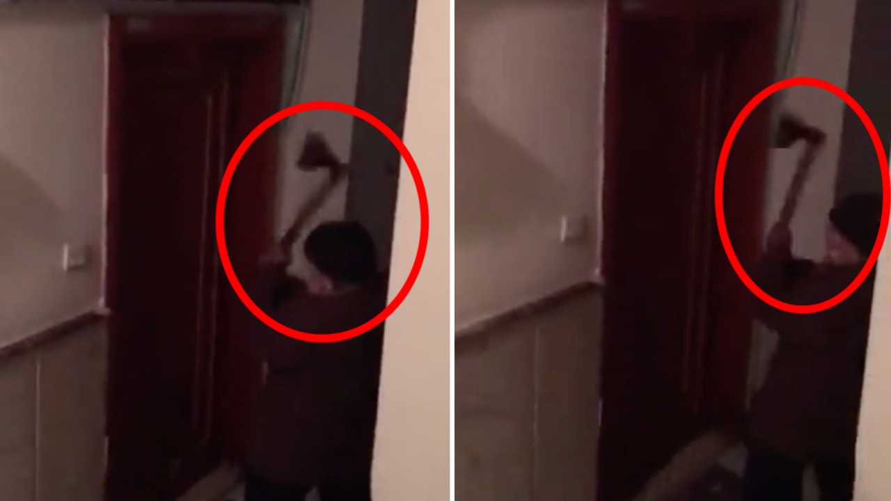 Suriyeli kiracısının kapısına baltayla saldırdı! Türkiye bu dehşeti konuşuyor...