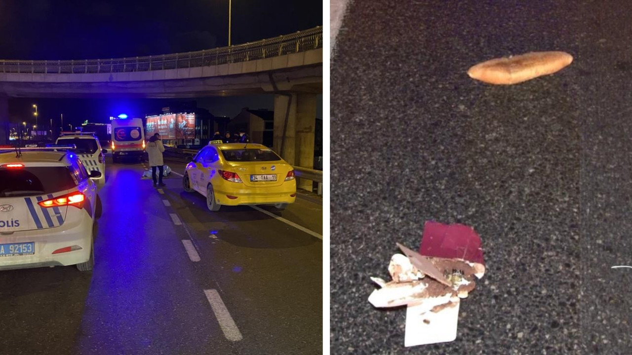 İstanbul'da kahreden kaza: Evsiz kadına otomobil çarptı! Ekmek ve pasta detayı kahretti!