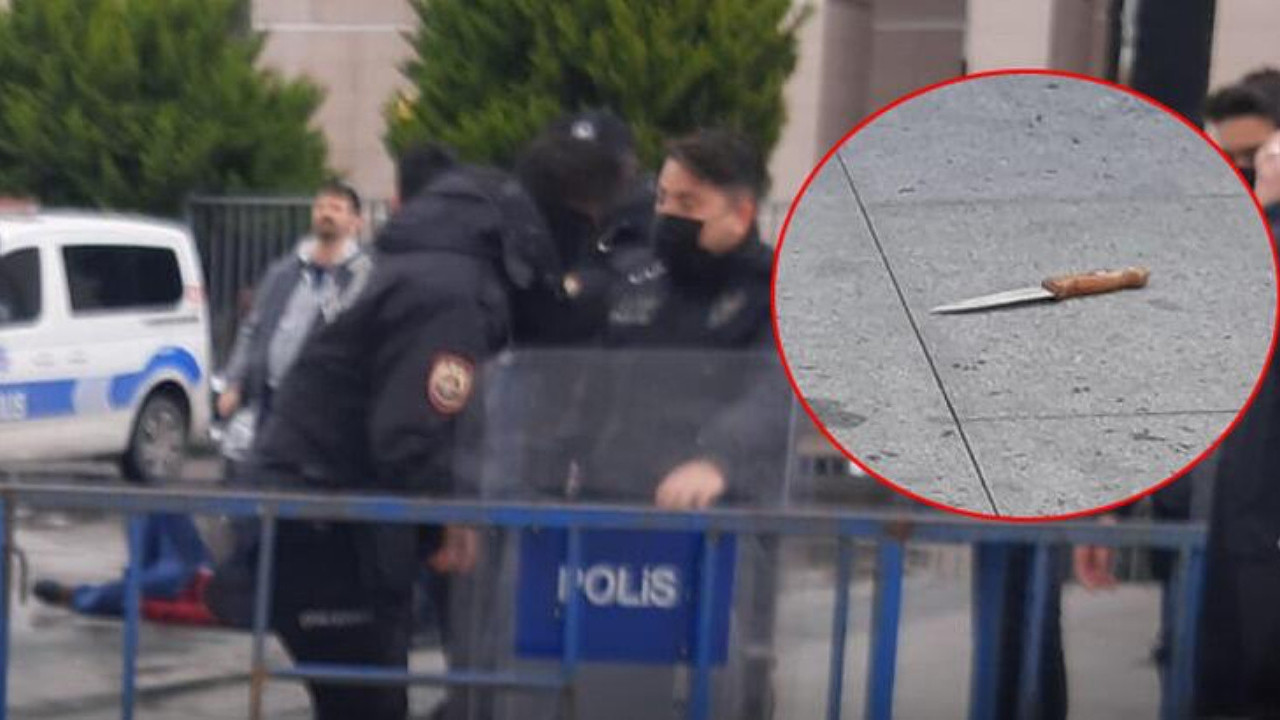 Çağlayan'daki İstanbul Adalet Sarayı'nda polise bıçaklı saldırı: Valilikten açıklama geldi!