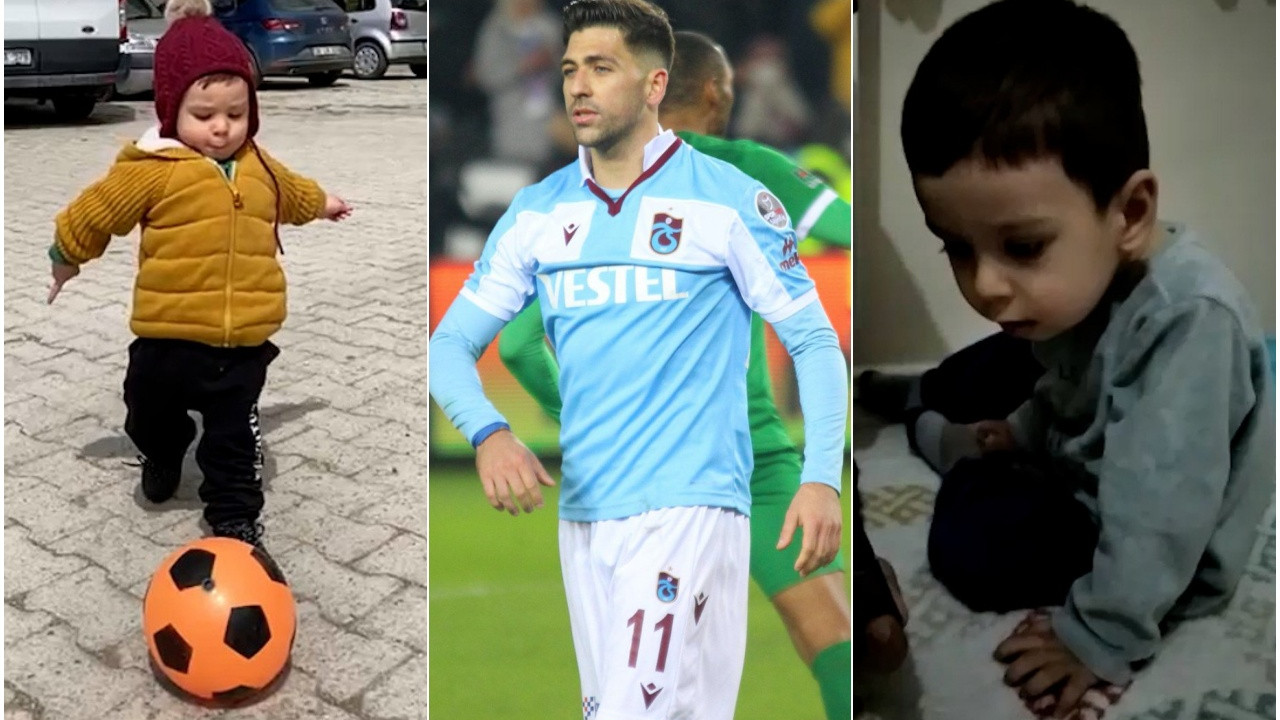 Bakasetas kaçırdı, minik Kaan ağladı! 2 yaşındaki Trabzonspor taraftarının üzüntüsü...
