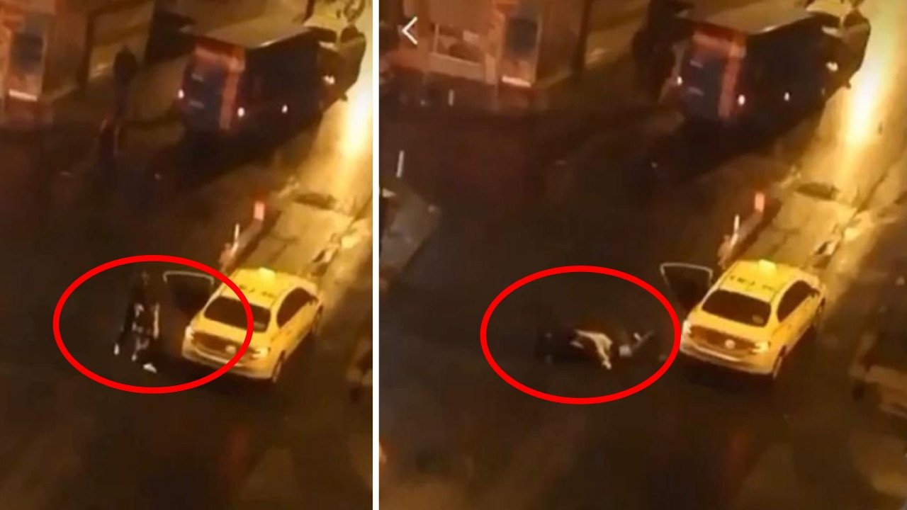 İstanbul'da dehşet anlar: Kadını zorla indirip yerde sürükledi!