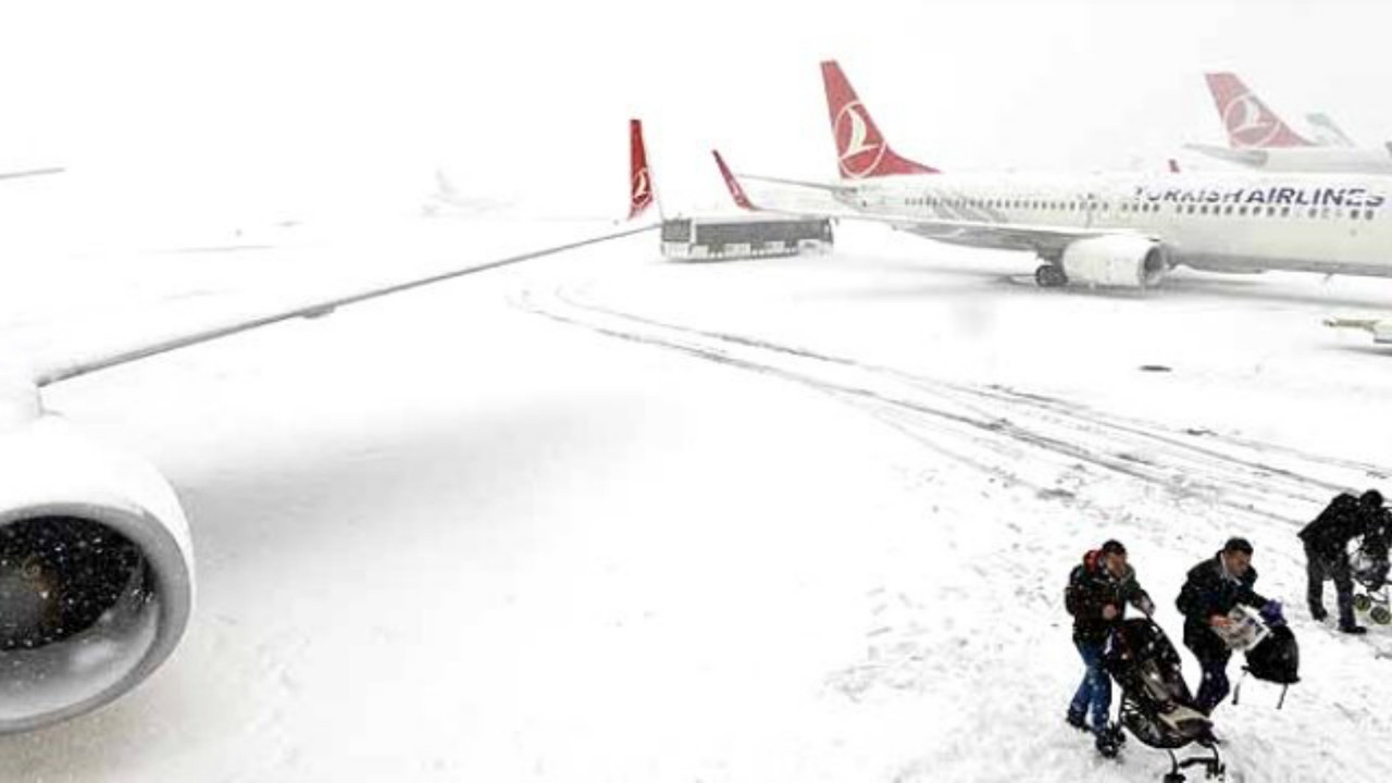 THY'den kötü hava nedeniyle İstanbul'daki 31 seferi iptal etme kararı!