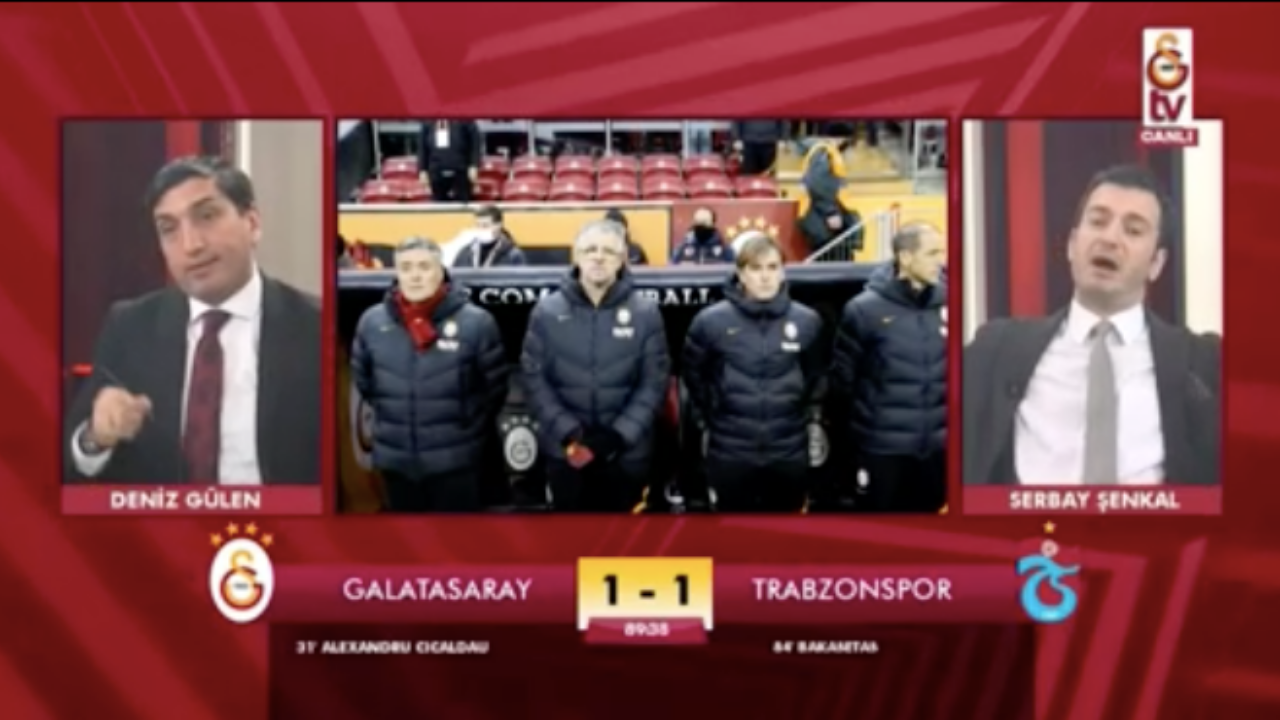 Galatasaray TV spikerlerleri Trabzonspor maçı sırasında havale geçirdi!