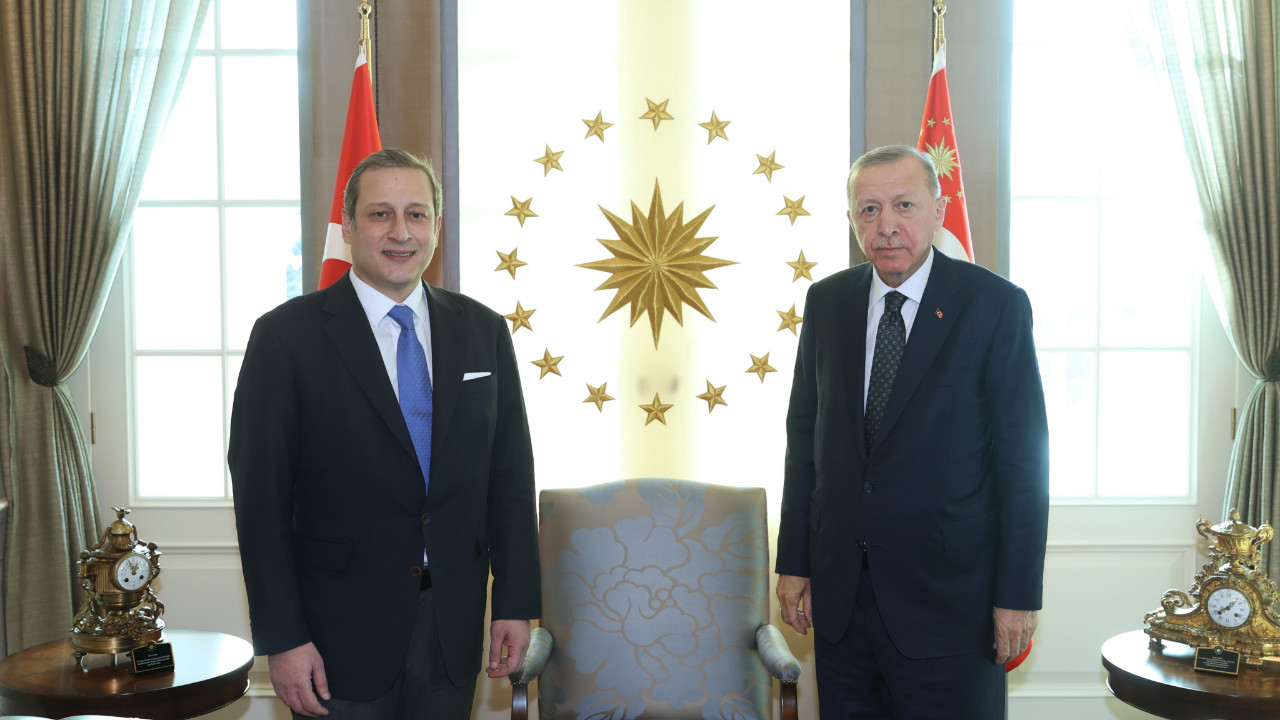 Galatasaray başkanı Burak Elmas, Cumhurbaşkanı Erdoğan ile görüştü