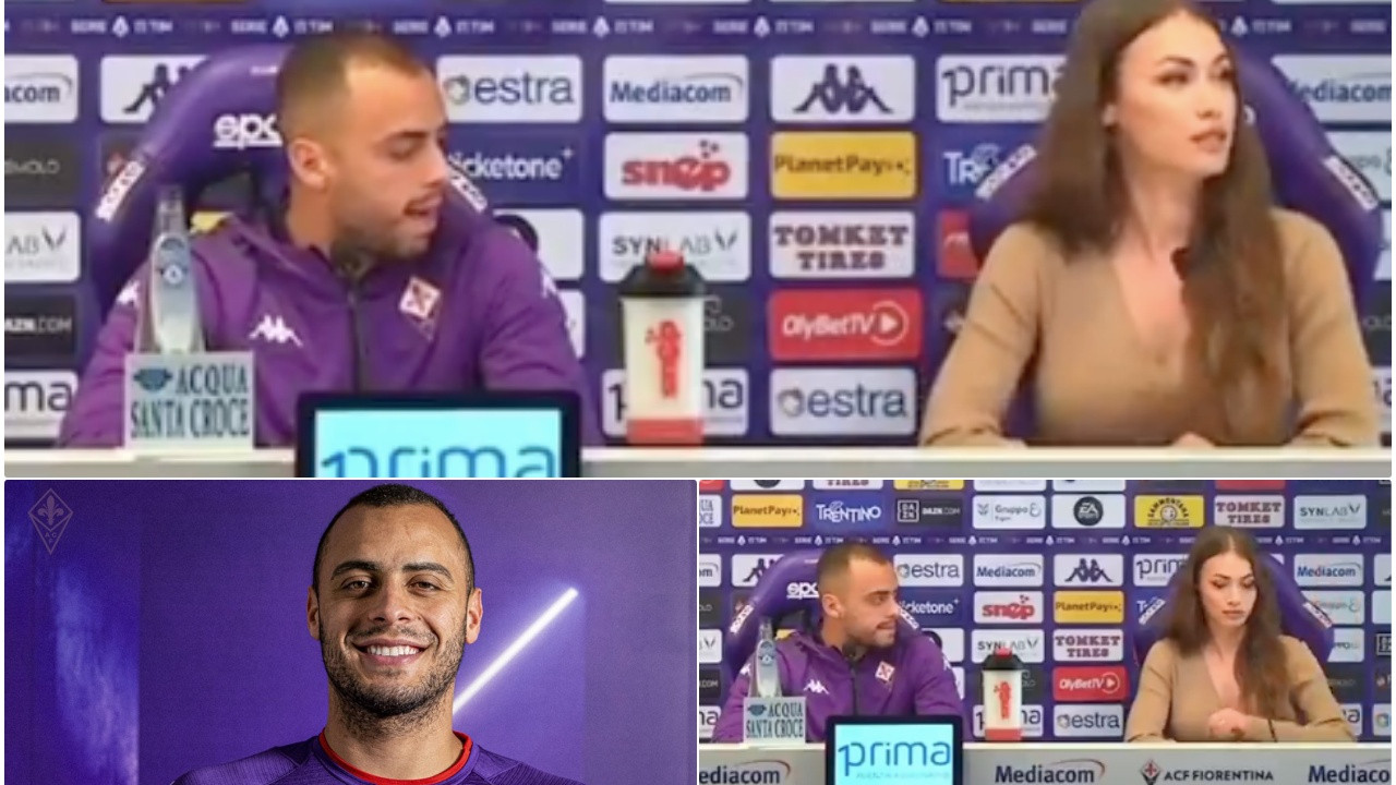 Fiorentina'nın yeni golcüsü Arthur Cabral'dan basın toplantısında kadın gazeteciye taciz!