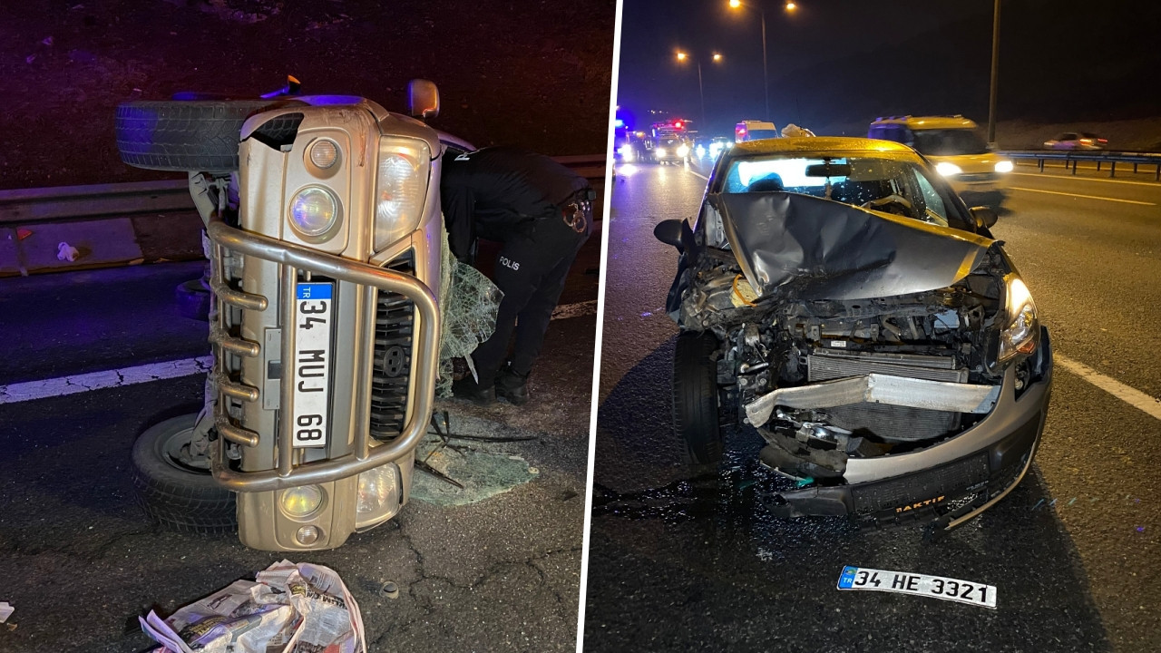 TEM'de korkunç kaza: Direksiyon başında uyuyakalan sürücü felaketi yaşattı!