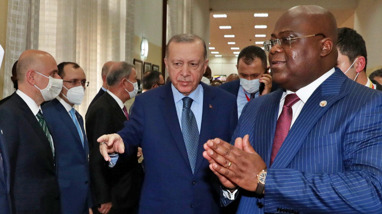 Cumhurbaşkanı Erdoğan, Kongolu mevkidaşıyla bir araya geldi