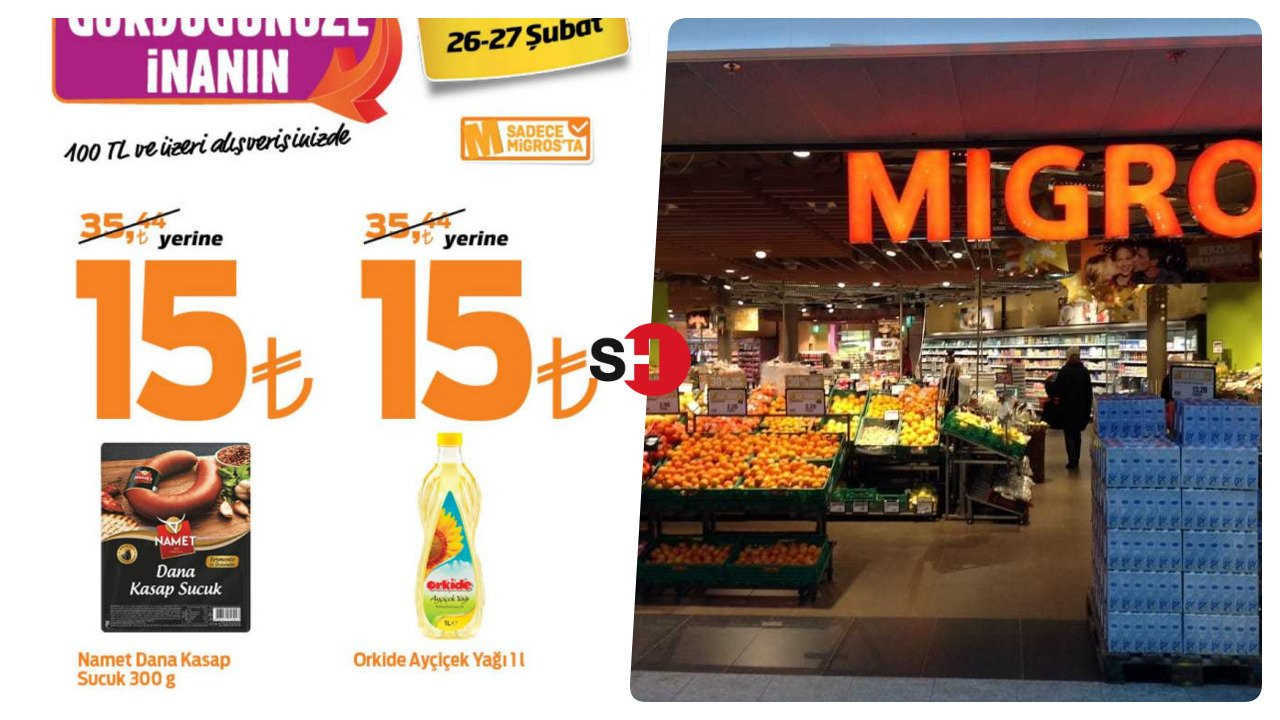Migros'ta çılgın Pazar'da 5 lt Orkide Ayçiçek Yağı sadece 75 TL! İşte Migros 27 Şubat sıvı yağ fiyatları!