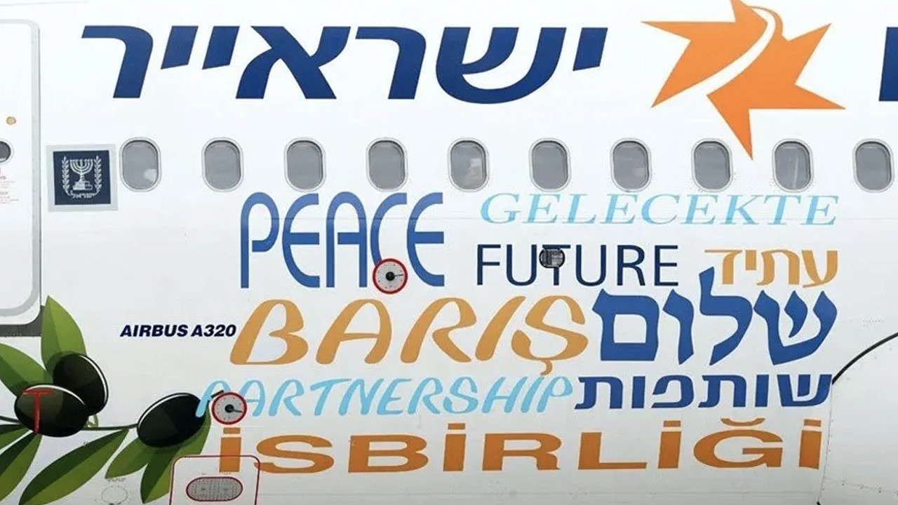 İsrail Cumhurbaşkanı Herzog'un uçağındaki ayrıntı dikkat çekti: Türkçe ifadeler de yer aldı