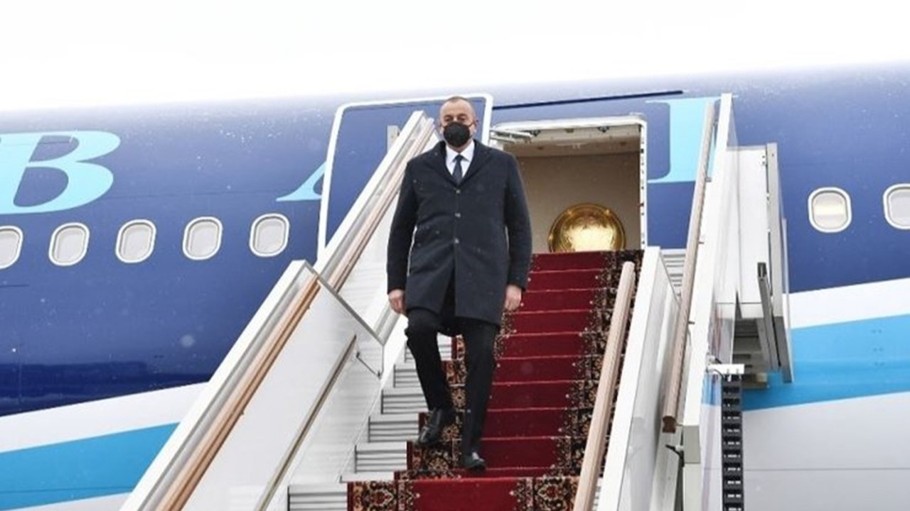 Azerbaycan Cumhurbaşkanı İlham Aliyev Ankara'ya geldi