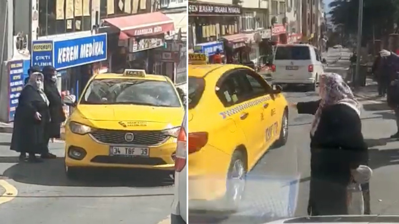 İstanbul'da yaşlı kadın taksiye binebilmek için yalvardı: Allah rızası için alın beni!