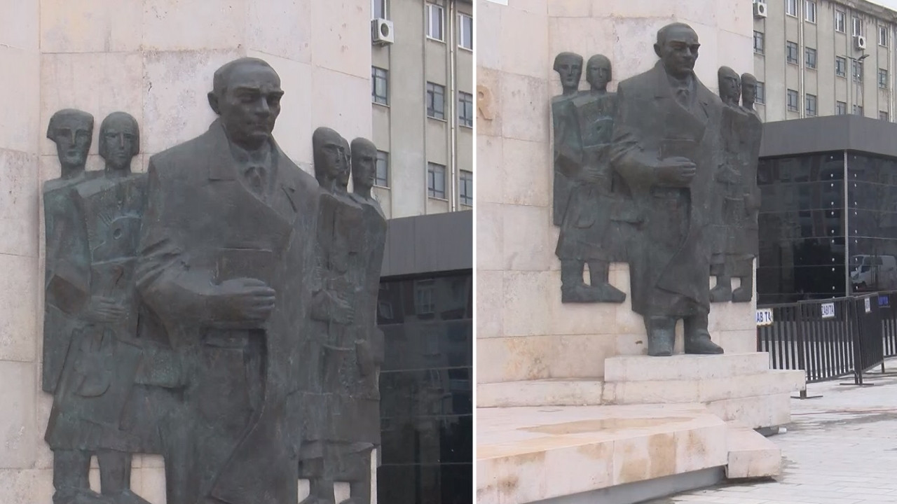 Bağcılar'da Atatürk'e benzetilmeyen anıtın heykeltıraşı konuştu: Atatürk'ün olgunluk dönemi!
