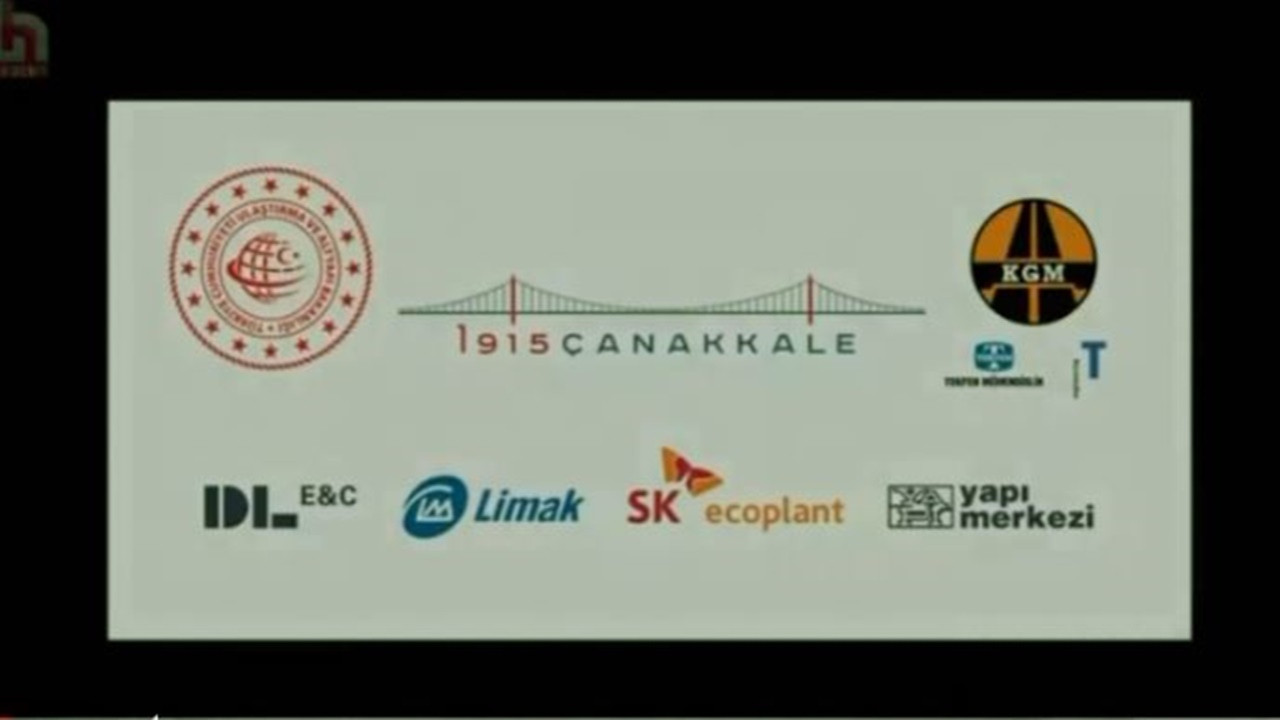 Köprü karşıtı Halk TV'de 1915 Çanakkale Köprüsü reklamı...