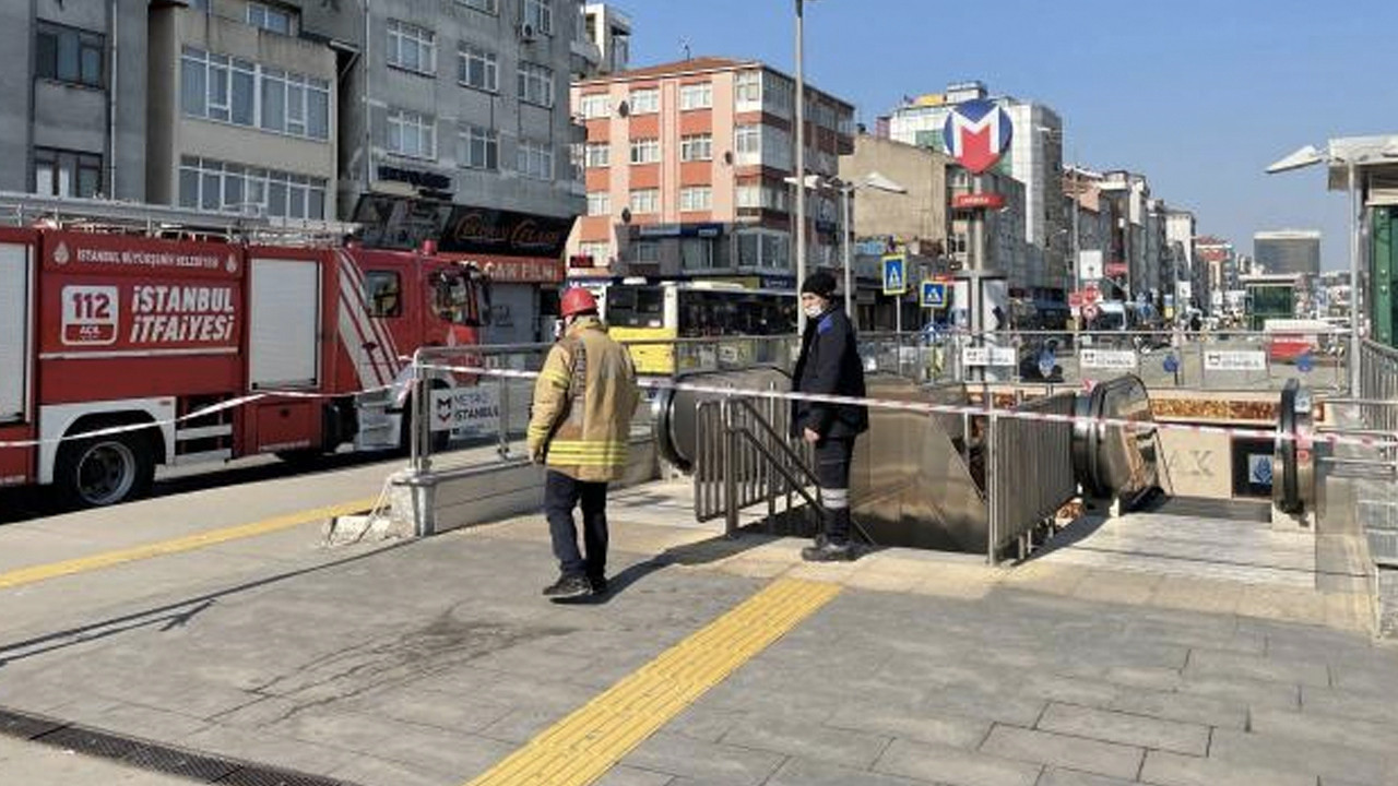 İstanbul'da metro durağında panik: Trafoda yangın çıktı