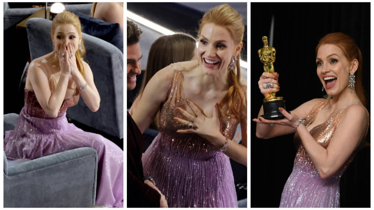 94. Oscar Ödülleri'nde "En İyi Kadın Oyuncu" ödülünün sahibi Jessica Chastain oldu