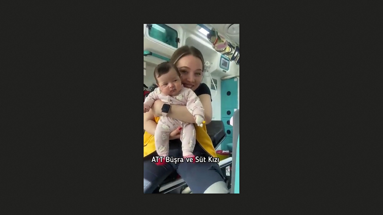 Terk edilmiş bebeği Acil Tıp Teknikeri emzirdi