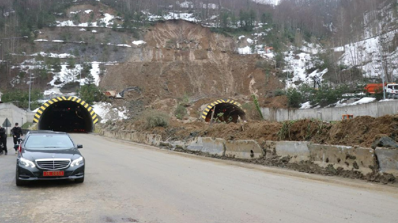 Heyelan sebebiyle kapanan Bolu Dağı Tüneli’nin yarın açılması planlanıyor!