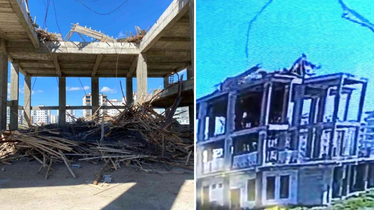 Diyarbakır'da cami kubbesi çöktü: 6 işçi enkaz altında kaldı!