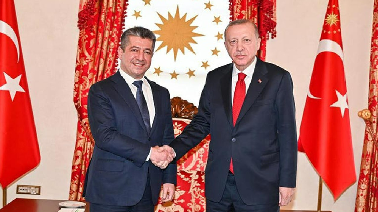Cumhurbaşkanı Erdoğan, IKBY Başbakanı Barzani ile görüştü