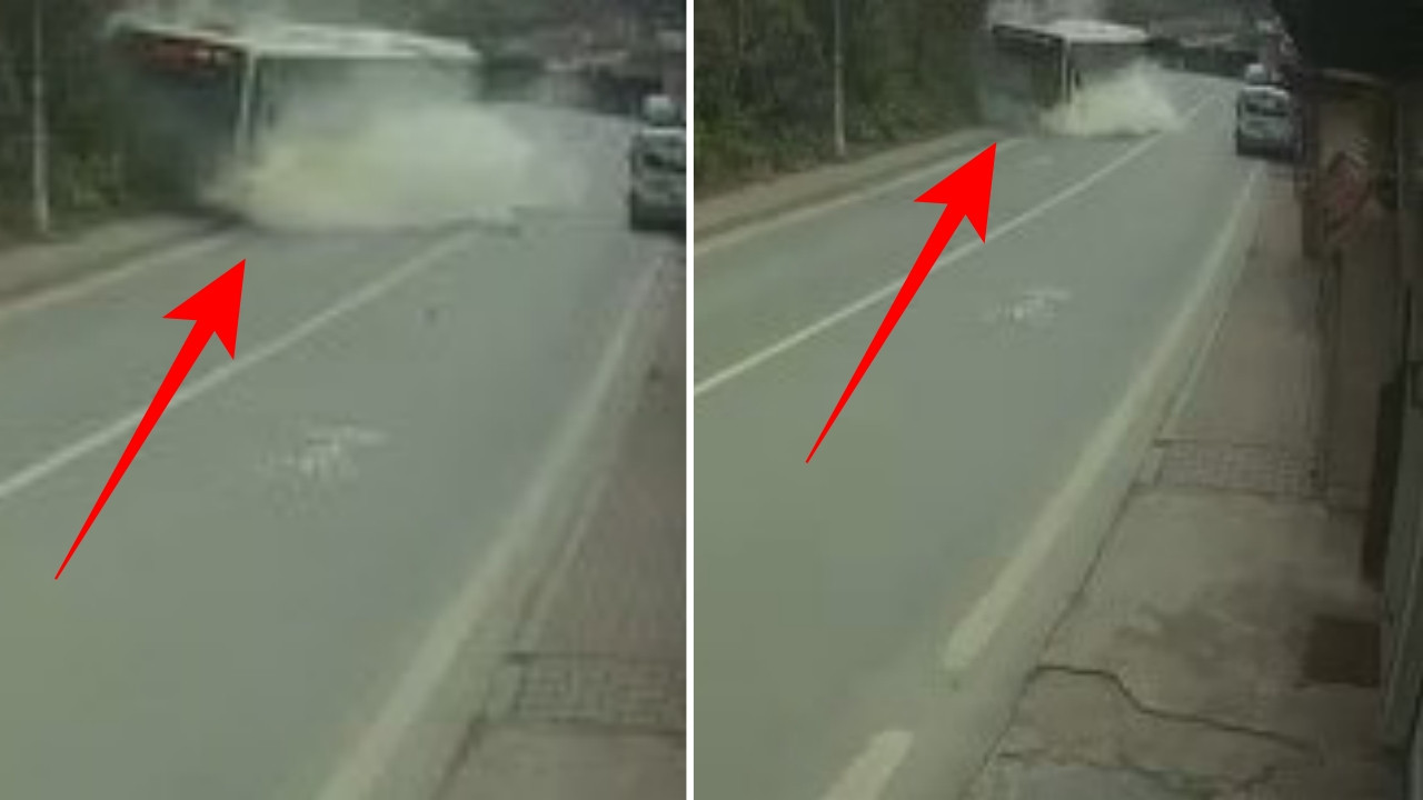 Beykoz'da korku dolu anlar! İETT otobüsü kayalıklara çarptı: Saniye saniye kamerada...