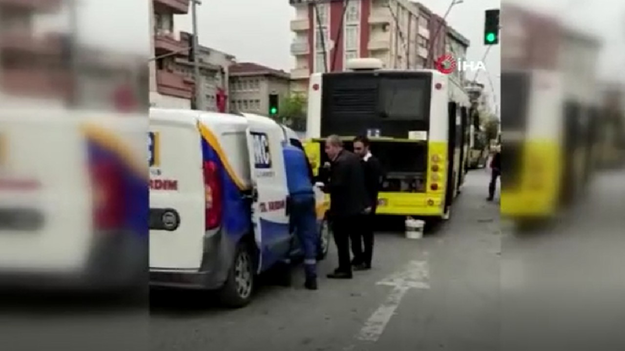 Gaziosmanpaşa’da İETT otobüsü bozuldu, trafik durma noktasına geldi