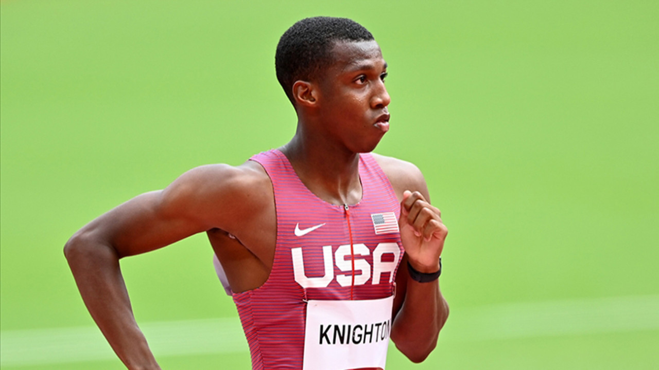 18 yaşındaki ABD'li Erriyon Knighton 200 metreyi 4. en hızlı koşan atlet oldu