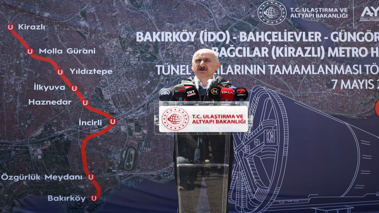 Bakan Karaismailoğlu: Bakırköy-Kirazlı Metro Hattı bir yıl içinde bitecek