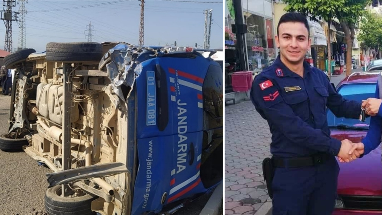 Adana'da trafik kazasında ağır yaralanan Jandarma Uzman Çavuş Muharrem Efendi Dündar şehit oldu...