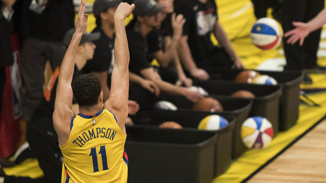NBA Batı Konferansı yarı final serisinde Klay Thompson, Golden State Warriors'ı finale uçurdu