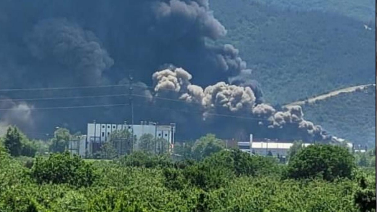 Bursa'da sanayi bölgesinde yangın