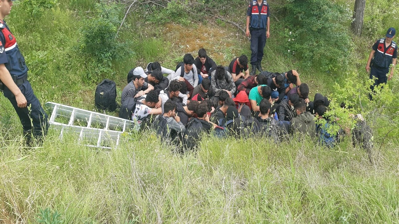 Kaçak göçmenler ormanda saklanırken bulundu! Bir organizatör tutuklandı