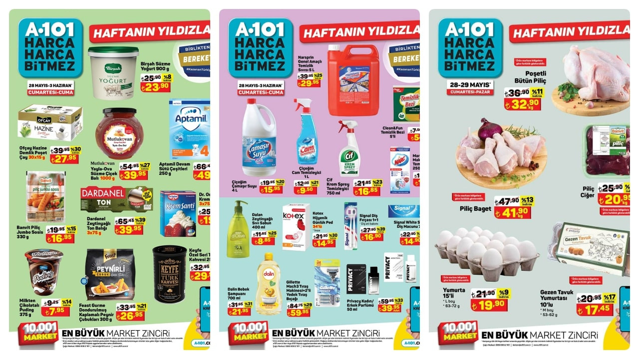 A101 29 Mayıs 2022 aktüel ürünler Pazar katalog fiyat listesi