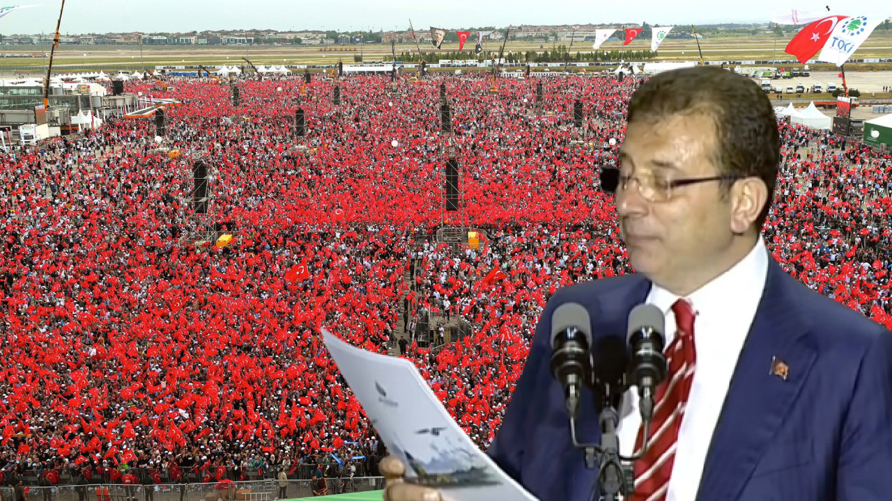 Ekrem İmamoğlu, 560 bin kişinin katıldığı Atatürk Havalimanı Millet Bahçesi'ndeki kutlamaya 'korsan' dedi