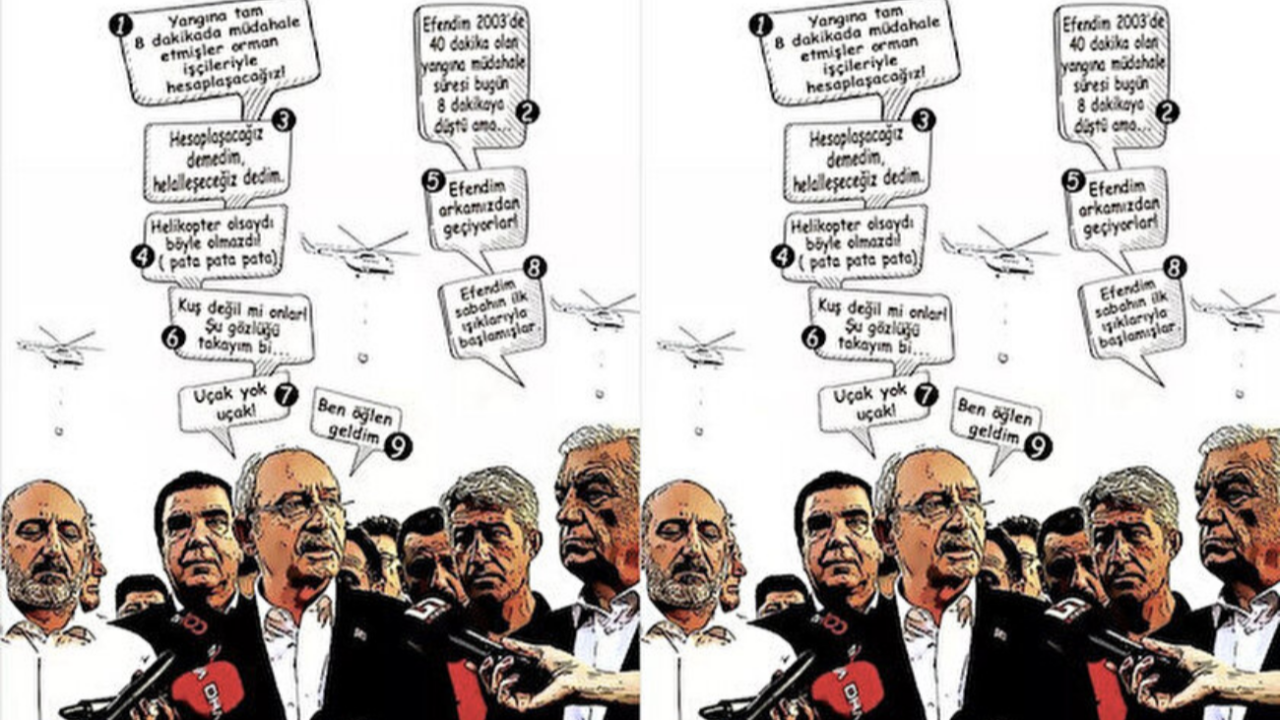 Kemal Kılıçdaroğlu'nun provokasyonu karikatürlere malzeme oldu