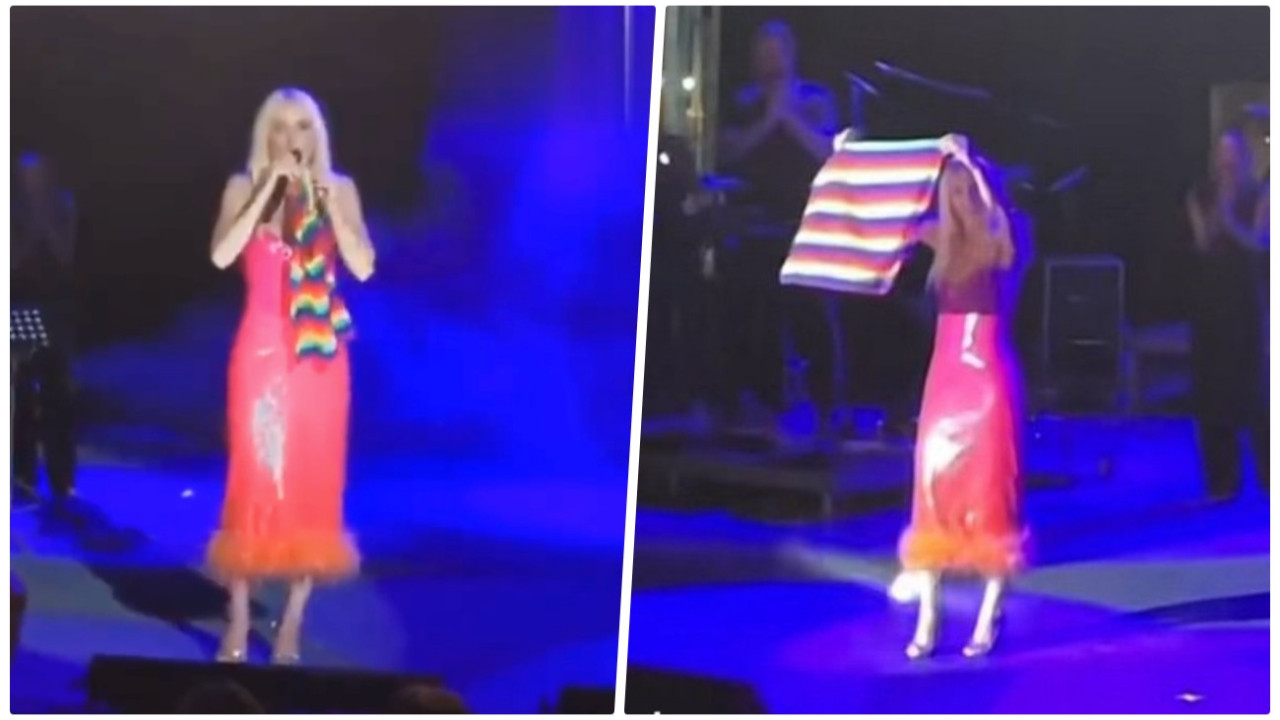 Gülşen sahnede LGBT bayrağı açtı, bazı hayranları konser alanını terk etti