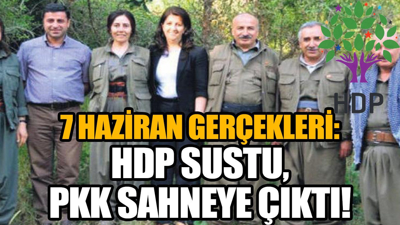 7 Haziran gerçekleri… ‘Parlatılan Demirtaş ve HDP’liler sustu, sahneye PKK çıktı!’