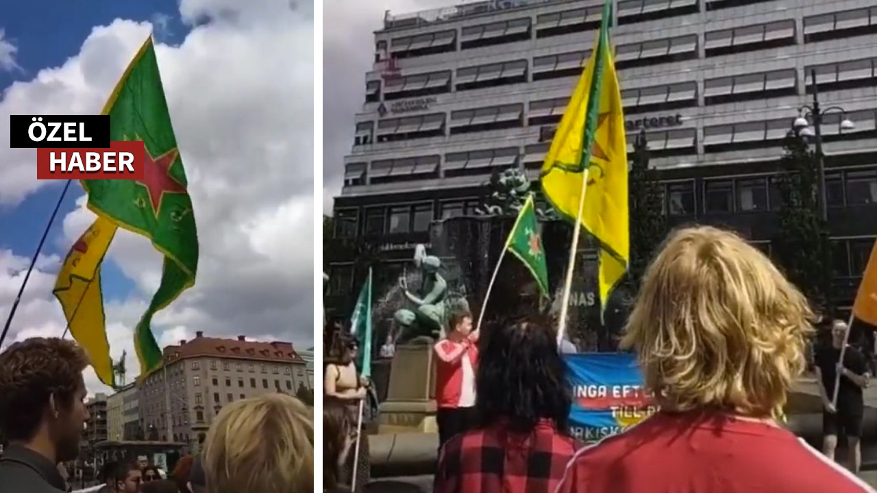 İsveç PKK'ya desteğe hala devam ediyor! Bölücü örgüt yandaşları yine gösteri düzenledi