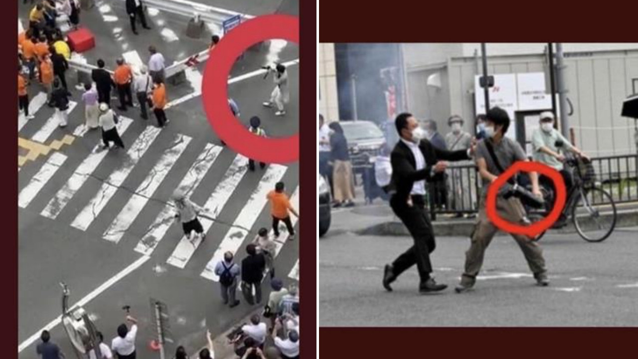 Şok iddia: Şinzo Abe'yi öldüren kişi ile tutuklanan kişi farklı mı? Dünya bu fotoğrafları konuşuyor...