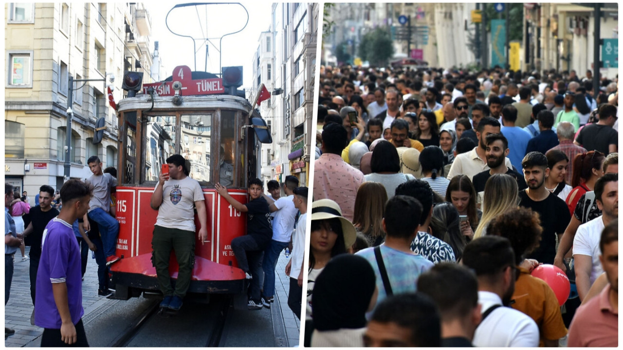 'İğne atsan yere düşmeyecek' dedirten kalabalık! Vatandaşlar Taksim’e akın etti