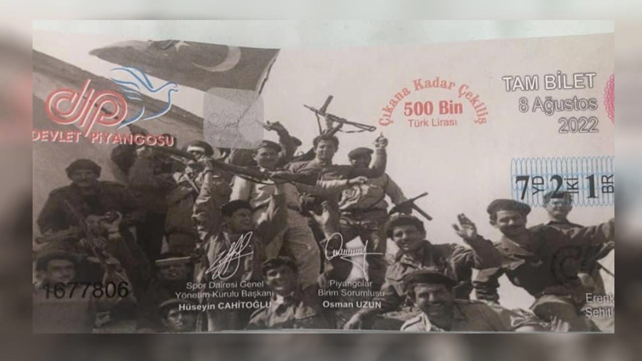 KKTC'de piyango rezaleti: EOKA'lı teröristlerin fotoğrafını bastılar
