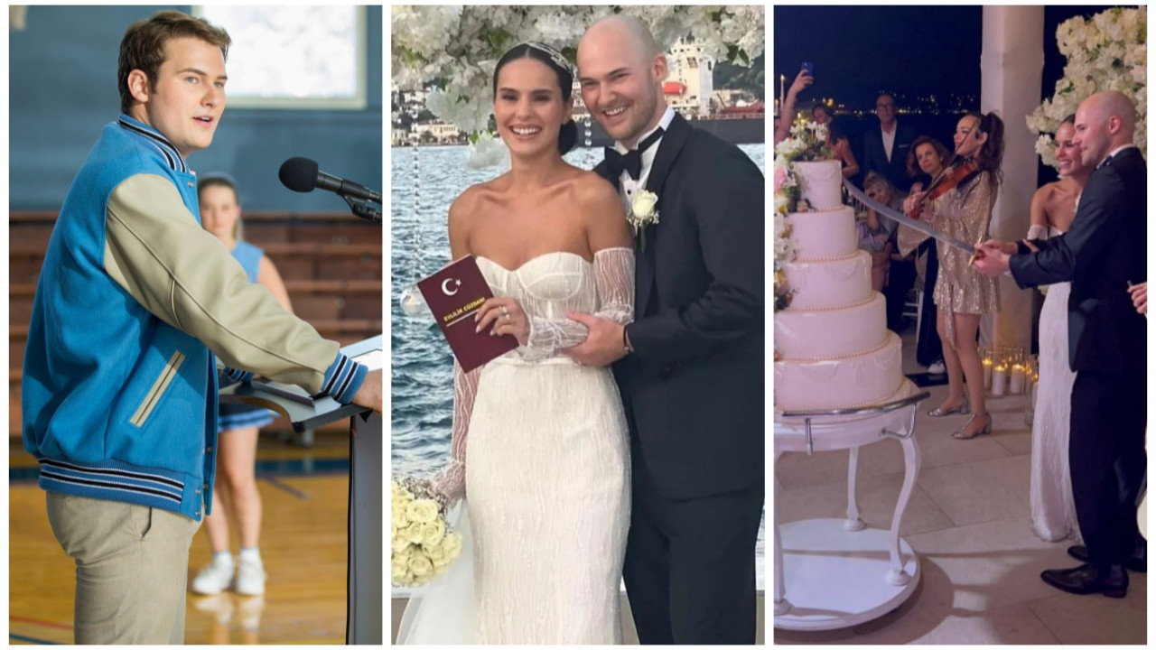 Dünyaca ünlü oyuncu Justin Prentice, Türk sevgilisi Mirel Okumuş ile Boğaz'da evlendi
