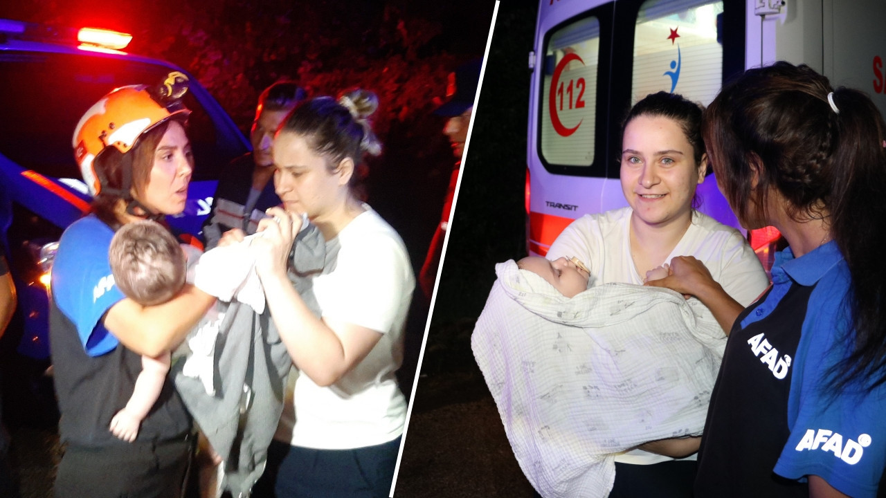 Edirne'de sel felaketi: Mahsur kalan bebekten iyi haber! Kurtarıldı...